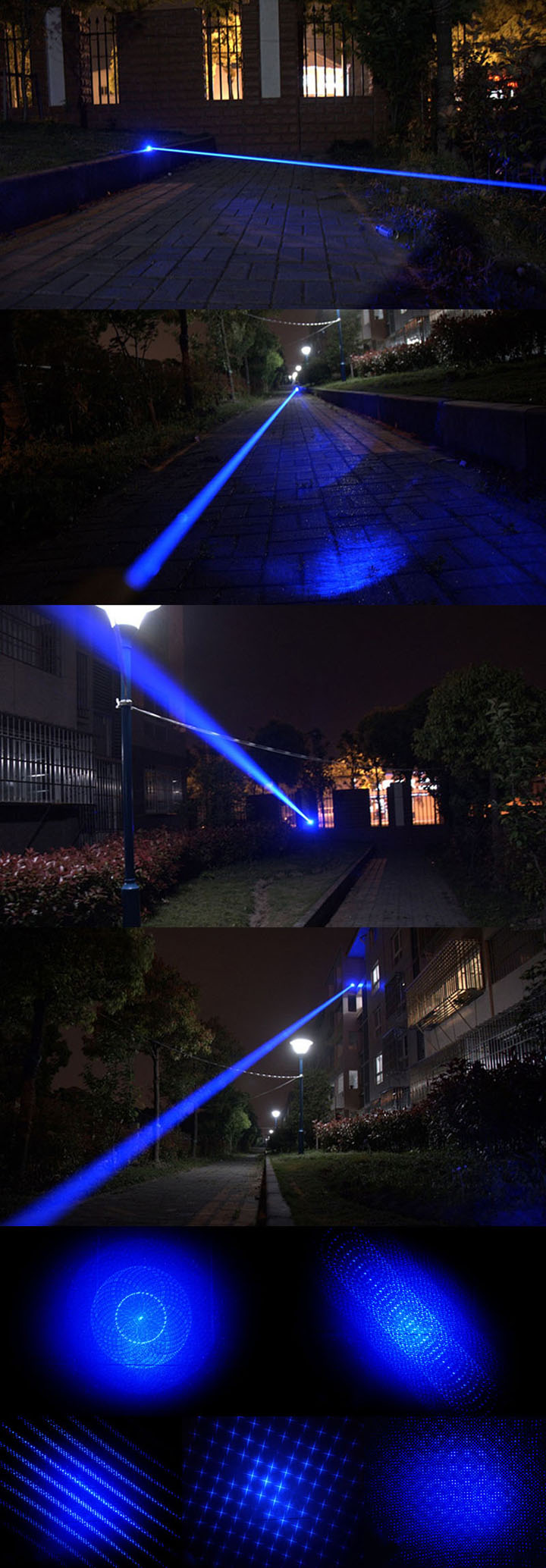 puntatore laser luce blu