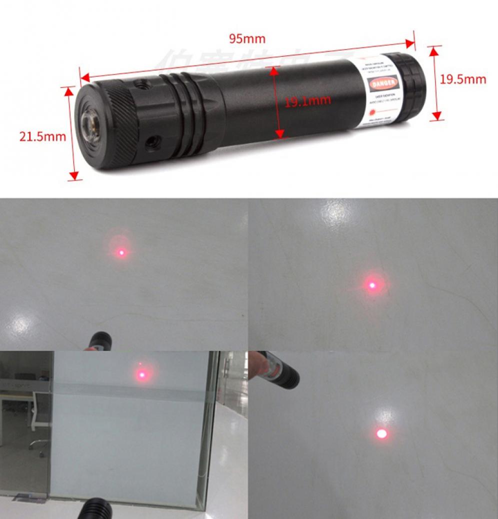 Puntatore laser rosso 650nm 100mW