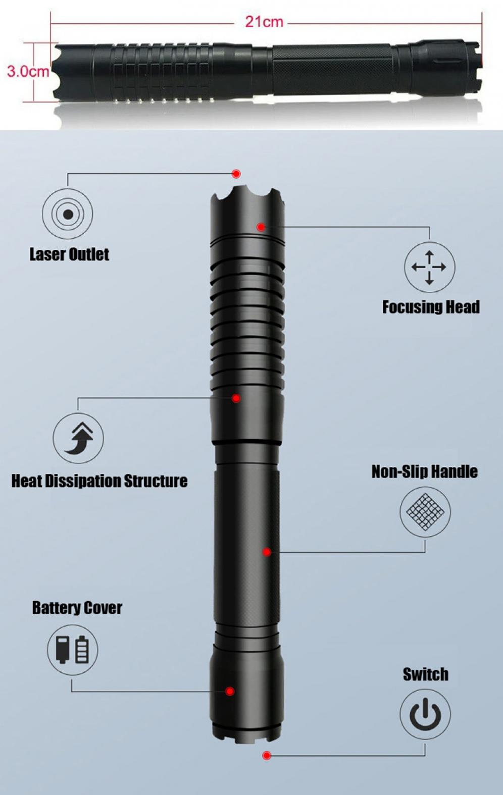 puntatore laser 520nm 400mW