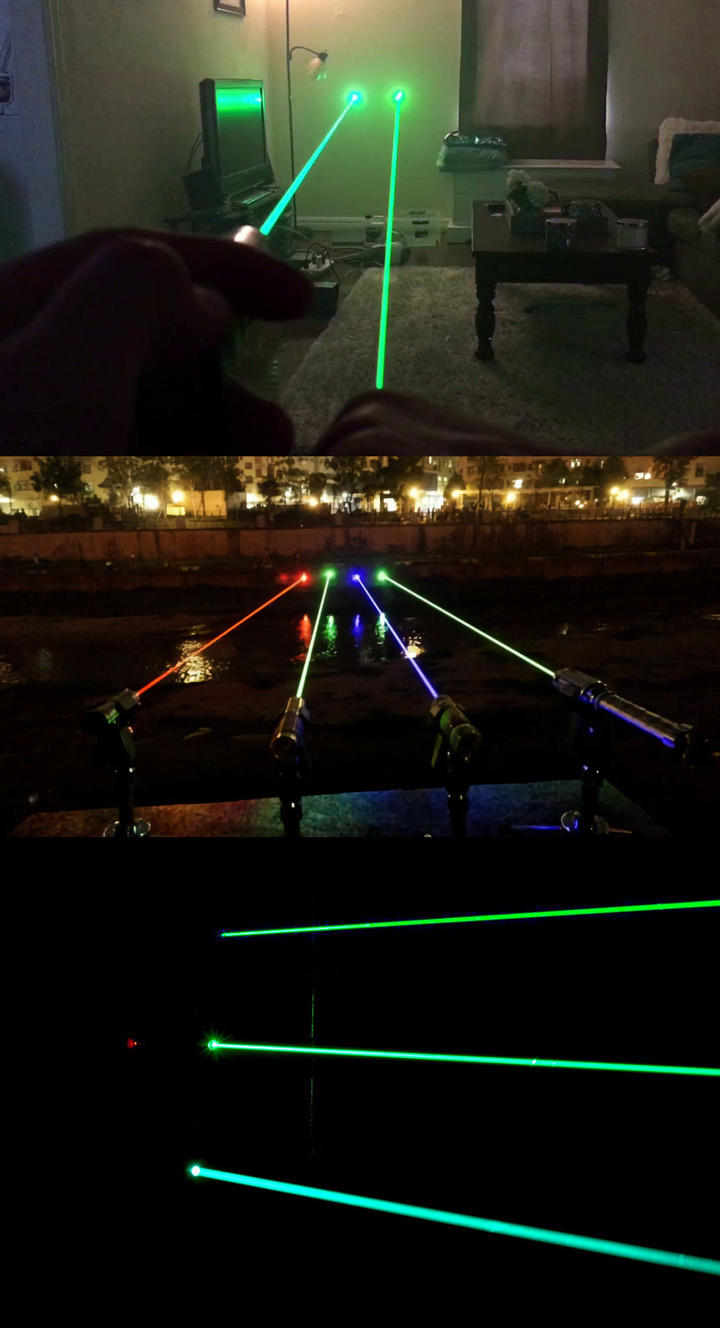 puntatore laser verde 505nm / 520nm / 525nm
