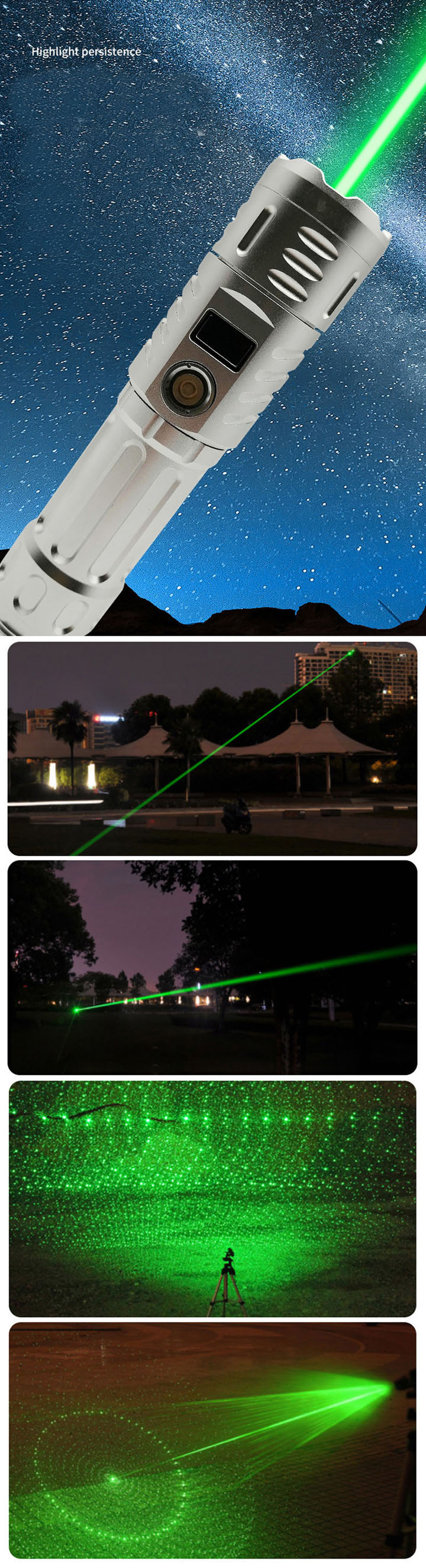 puntatore laser verde lungo raggio
