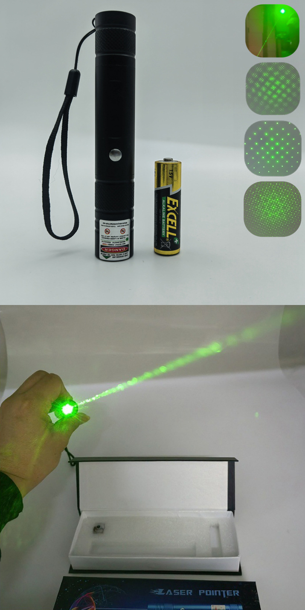 Puntatore laser verde per astronomia