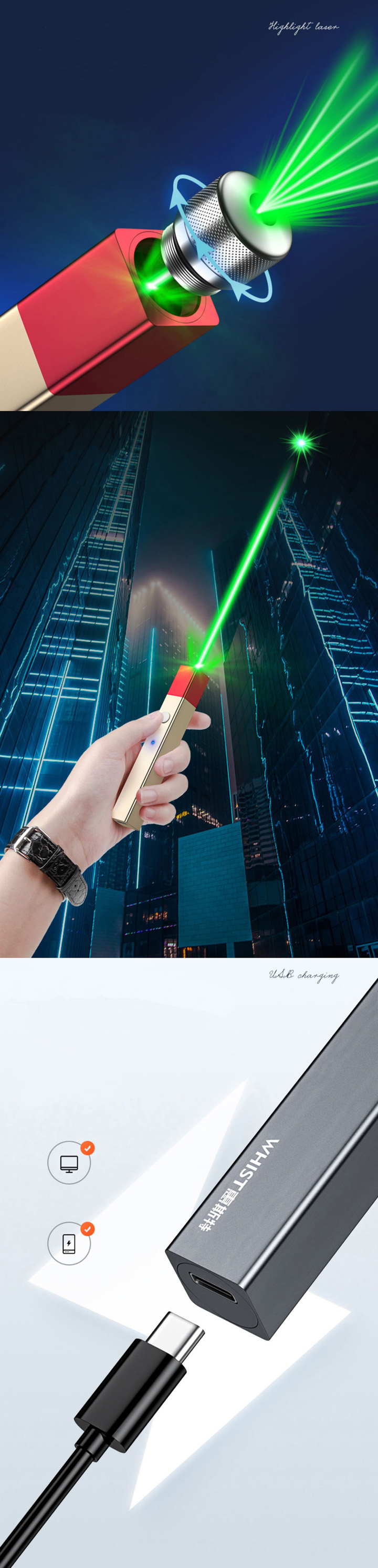 Puntatore laser verde 532nm