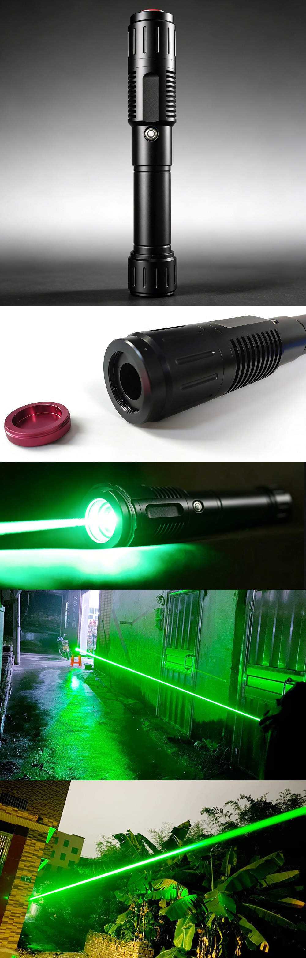 puntatore laser verde 6000mW (6W) 520nm