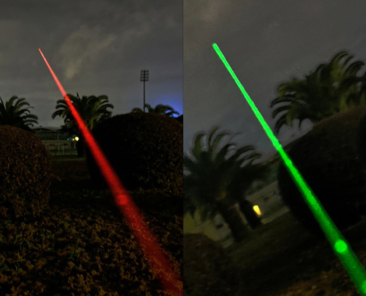 puntatore laser rosso ricaricabile