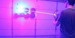 Pistola laser 40W fatta da Styropyro