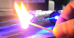 I potenti puntatori laser possono essere pericolose