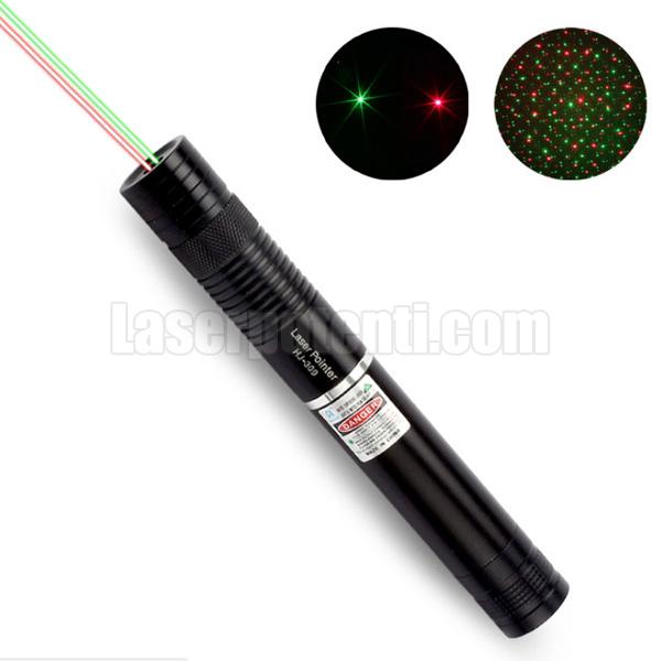 puntatore laser verde e rosso