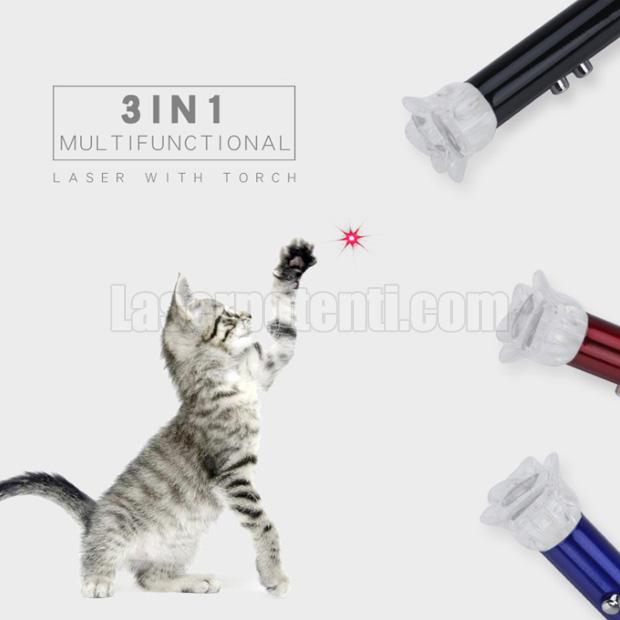 penna laser rosso, 5mW, gatti