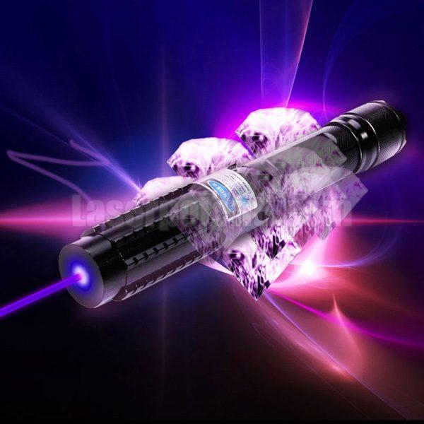 Puntatore laser viola più potente 405nm 1-2W che brucia