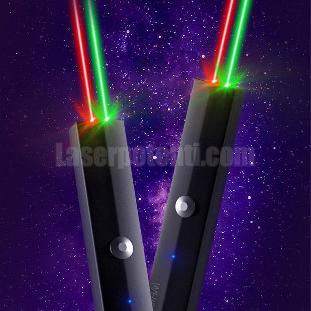 puntatore laser bicolore, USB