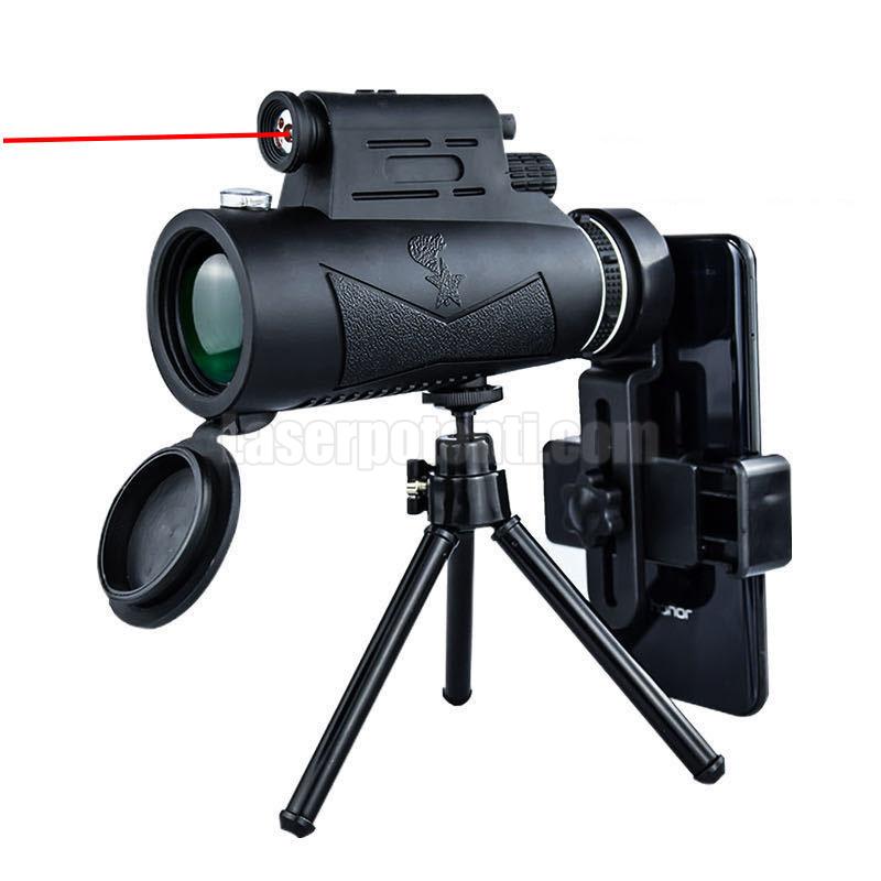 telescopio con laser rosso