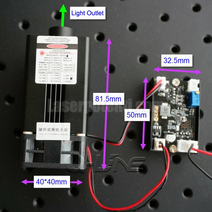 modulo laser blu super potente