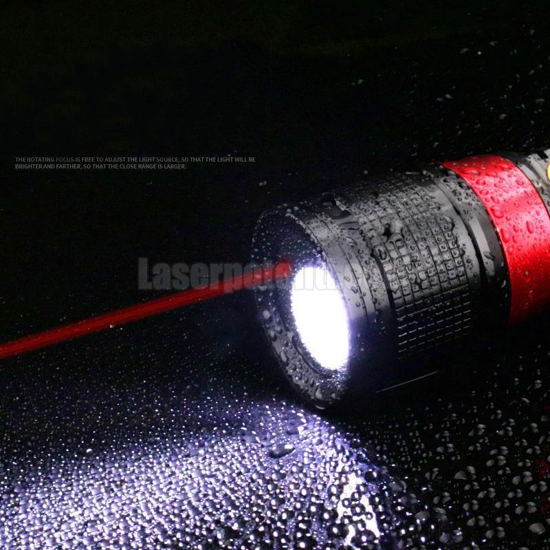 torcia LED con laser