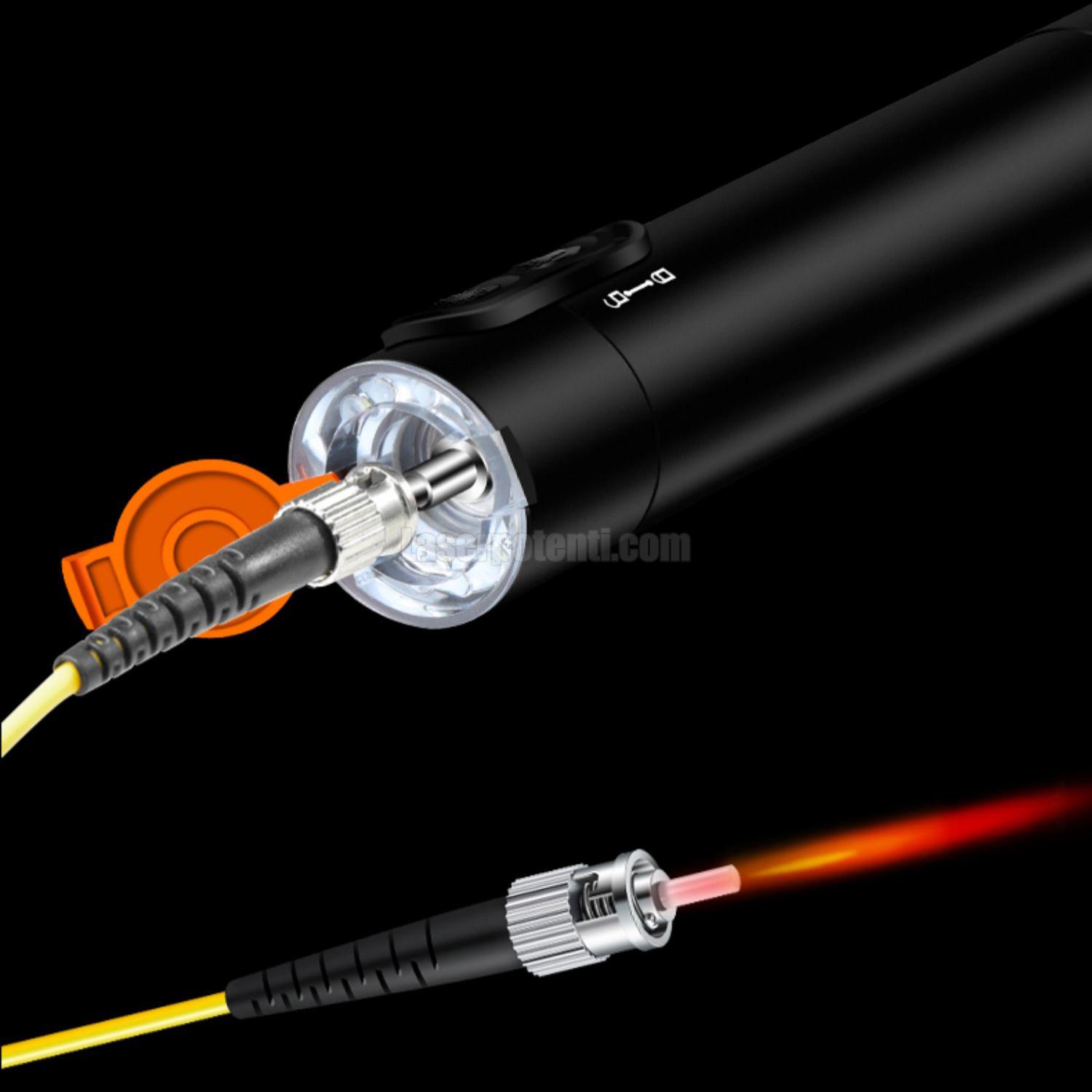 Puntatore laser fibra ottica lunga distanza 50 km con illuminazione a LED