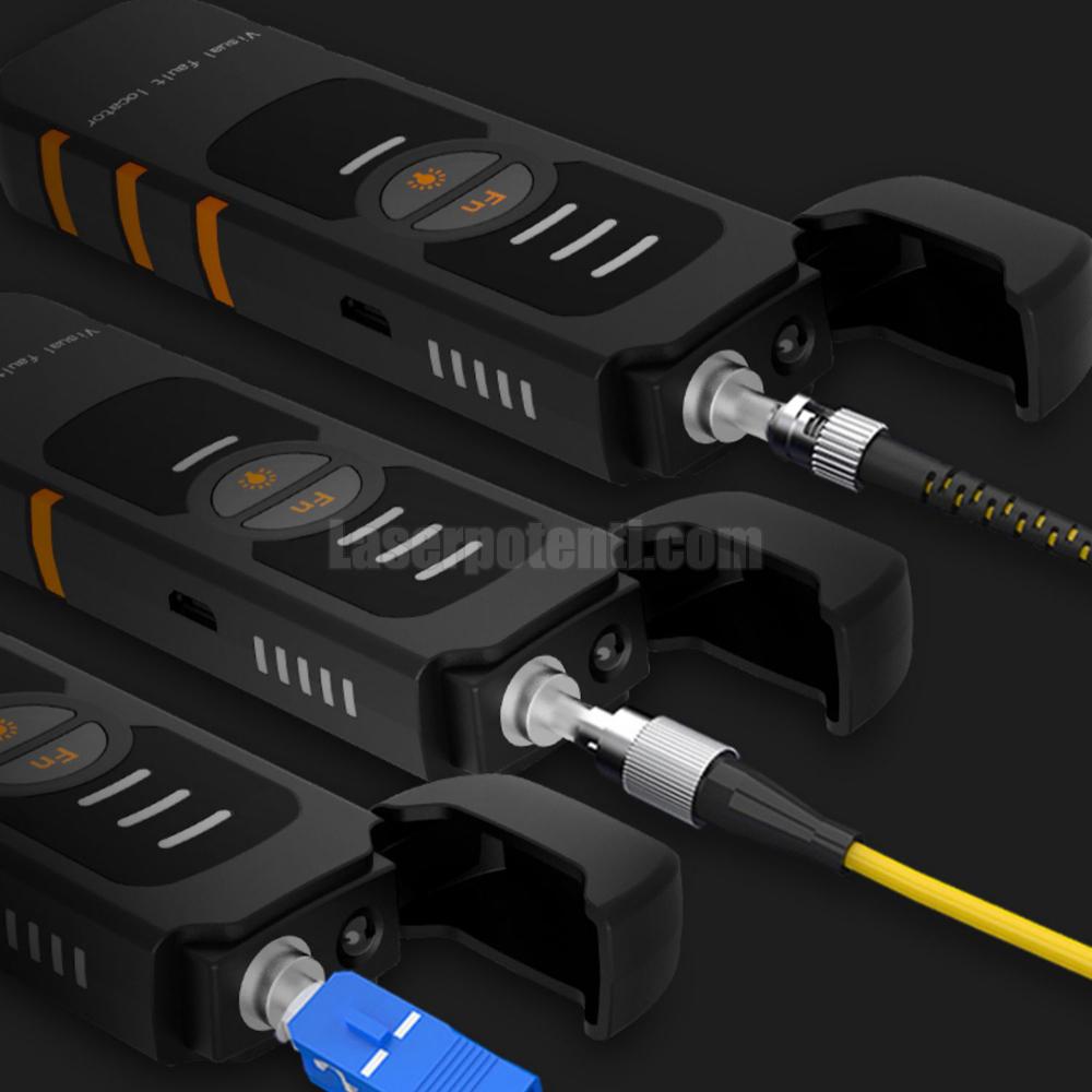 Tester laser a fibra ottica ricaricabile USB 15mW-30mW