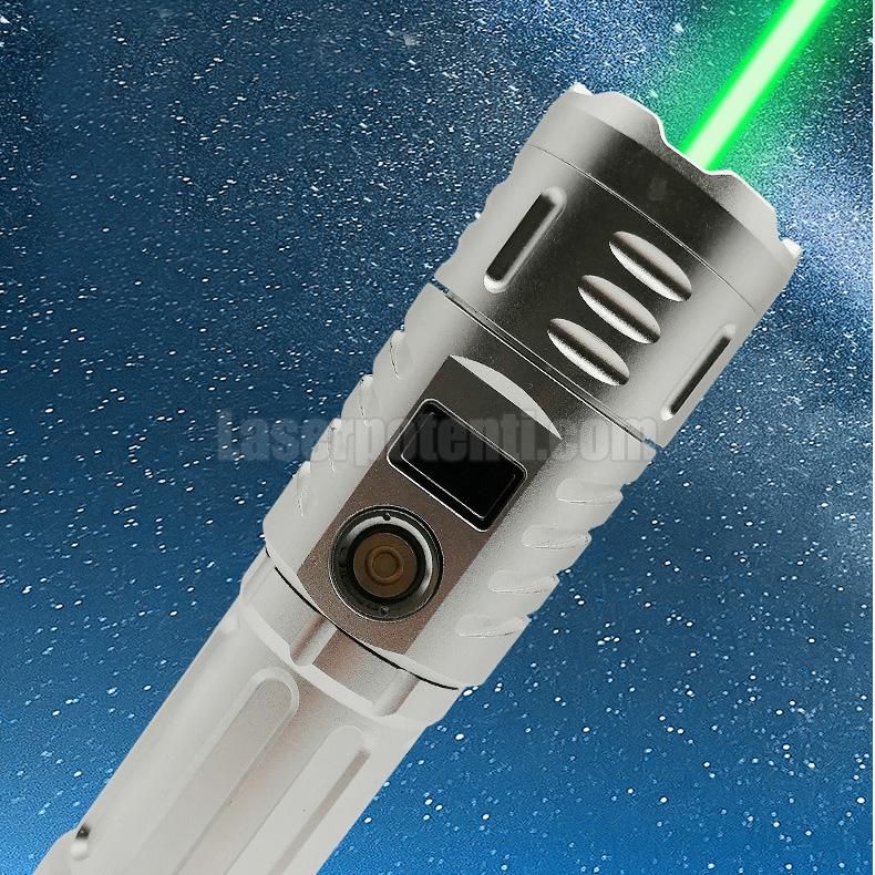 Puntatore laser verde USB più potente 1500mW (1,5 W) con batteria 26650