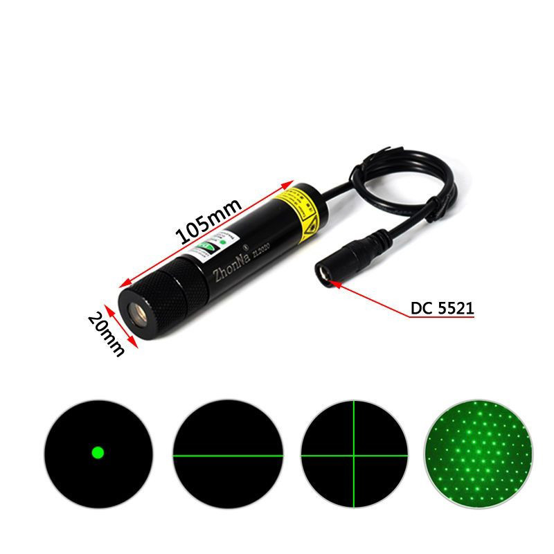 modulo laser verde punto/linea/croce/stellato