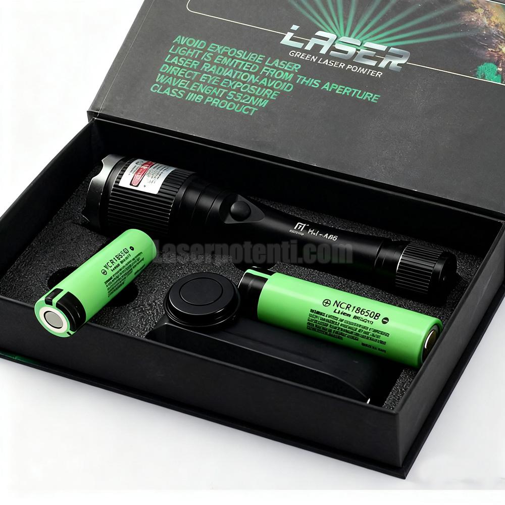 puntatore laser verde, 20 km, classe 3