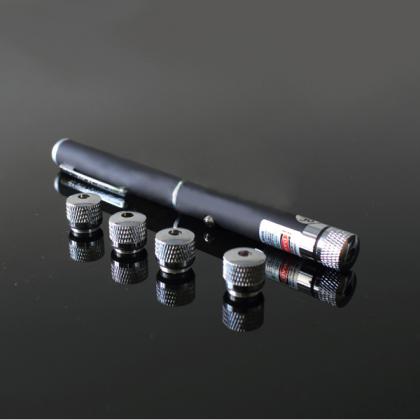 Penna puntatore laser verde 50mW lunga distanza con adattatori