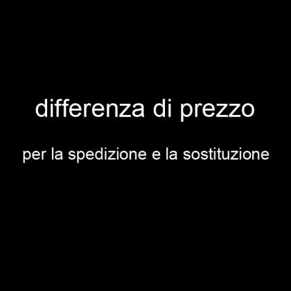 Differenza di prezzo per la spedizione e la sostituzione