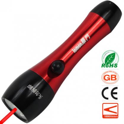 Torcia laser rosso economica e piccola con LED 50 lumen