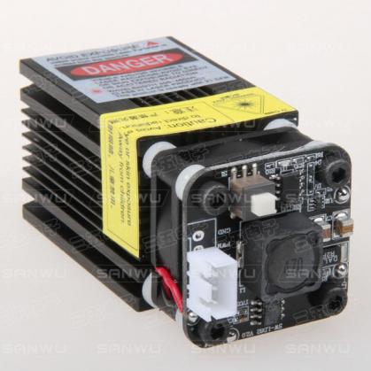 Modulo laser blu industriale 445nm 4W (4000mW) con PWM e TTL