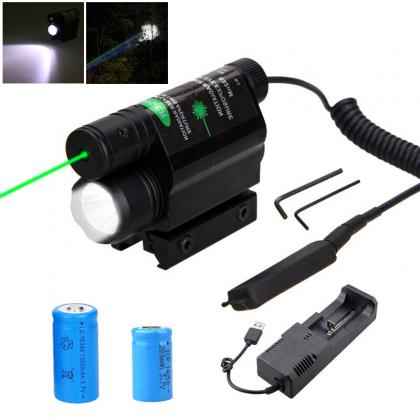 Mirino laser regolabile lungo raggio con torcia tattica