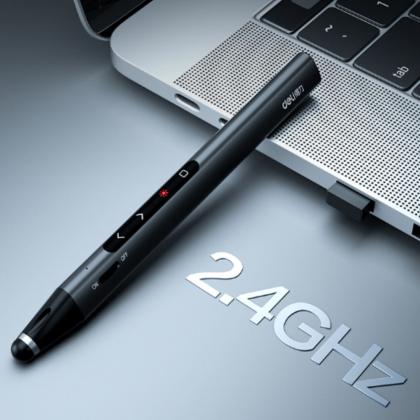 Puntatore laser rosso USB retrattile per presentazioni