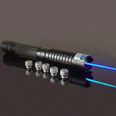 Puntatore laser blu 3W economico e potente con adattatori
