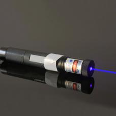 Puntatore laser blu 1000mW regolabile con due batterie