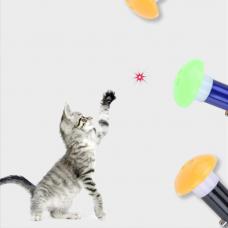 Puntatore laser 5mW economico per gatti con LED e portachiavi