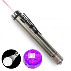Penna laser rosso 15mW economica con LED e laser viola