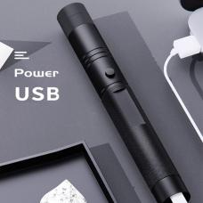 Puntatore laser rosso 150mW ricaricabile USB economico con disegno stellato