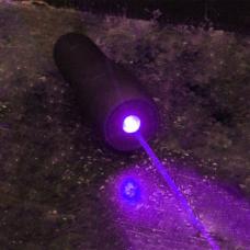 Puntatore laser viola subacqueo 405nm 1200mW con batteria 26650