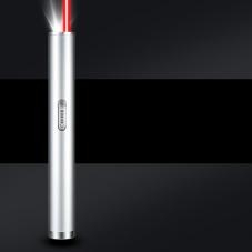 Penna laser rosso USB piccola 150mW con luce LED