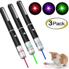 Tre penne laser verde/rosso/viola 5mW bassa potenza