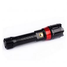 Torcia LED ricaricabile ad alta luminosità con puntatore laser rosso