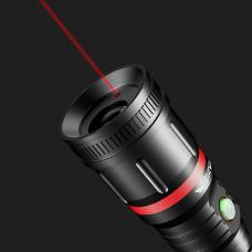 Torcia LED USB per esterni con laser rosso