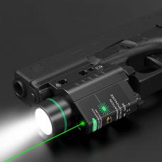 Mirino laser verde 520nm / rosso 650nm con luce tattica