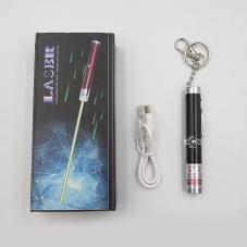 Mini penna laser rossa USB 100mW 650nm con disegni