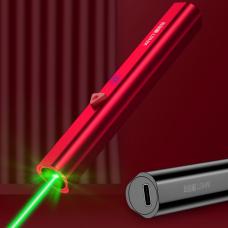 Puntatore laser verde ricaricabile USB ad alta potenza 532nm 100mW