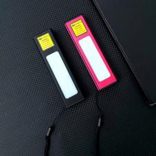 Torcia LED USB rettangolare con laser blu 150mW