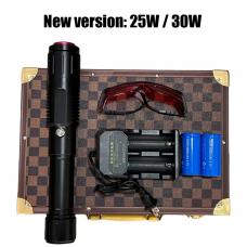 Puntatore laser blu 30W (30000mW) 450nm ultra potente e professionale