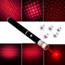 Penna laser rosso 50mW lunga distanza con adattatori caleidoscopiche